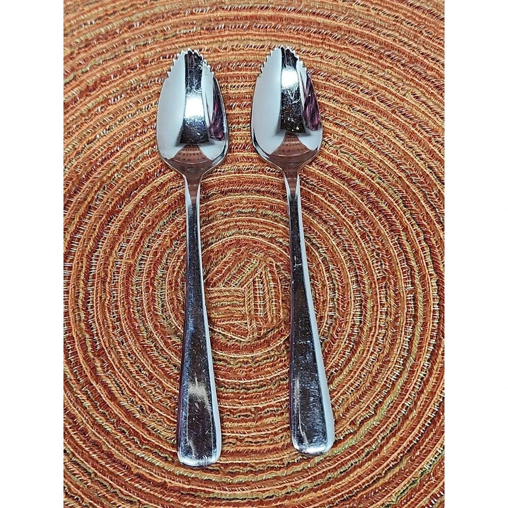 Vintage Citra Products Mini Grapefruit Spoons Set Of 2 Made In Japan
